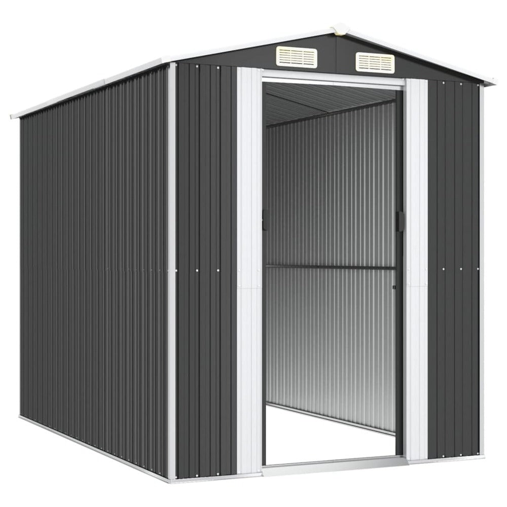 VIDAXL Abri De Jardin Anthracite 192x274x223 Cm Acier Galvanisé