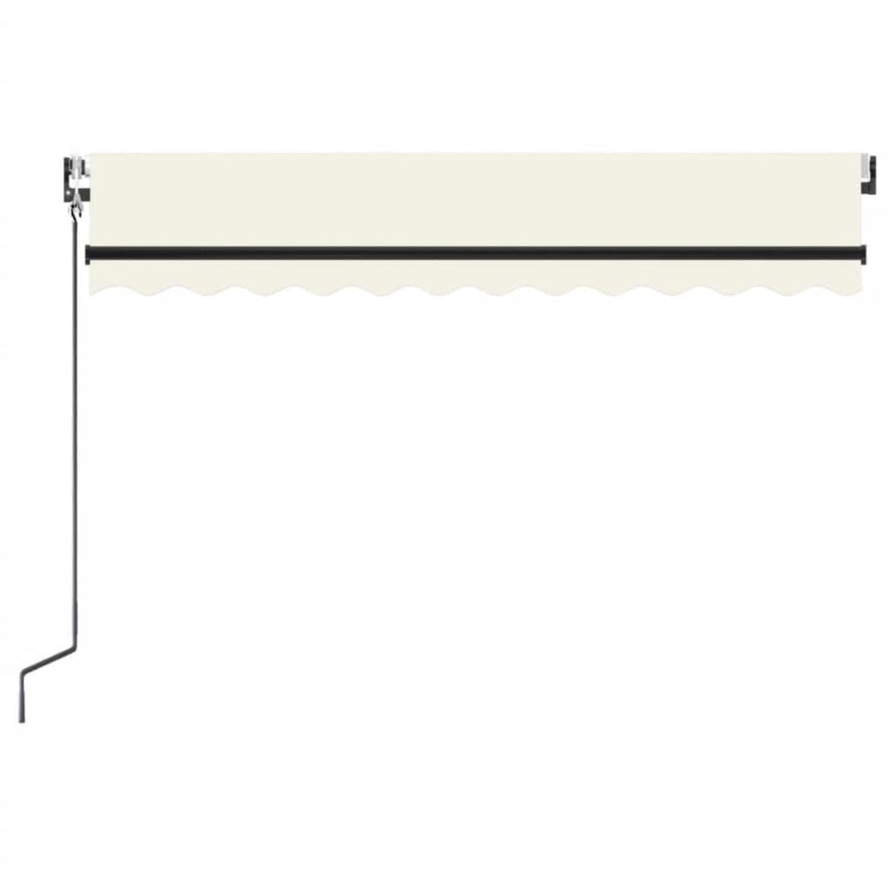 VIDAXL Auvent Automatique Avec Capteur De Vent Et Led 350x250 Cm Crème