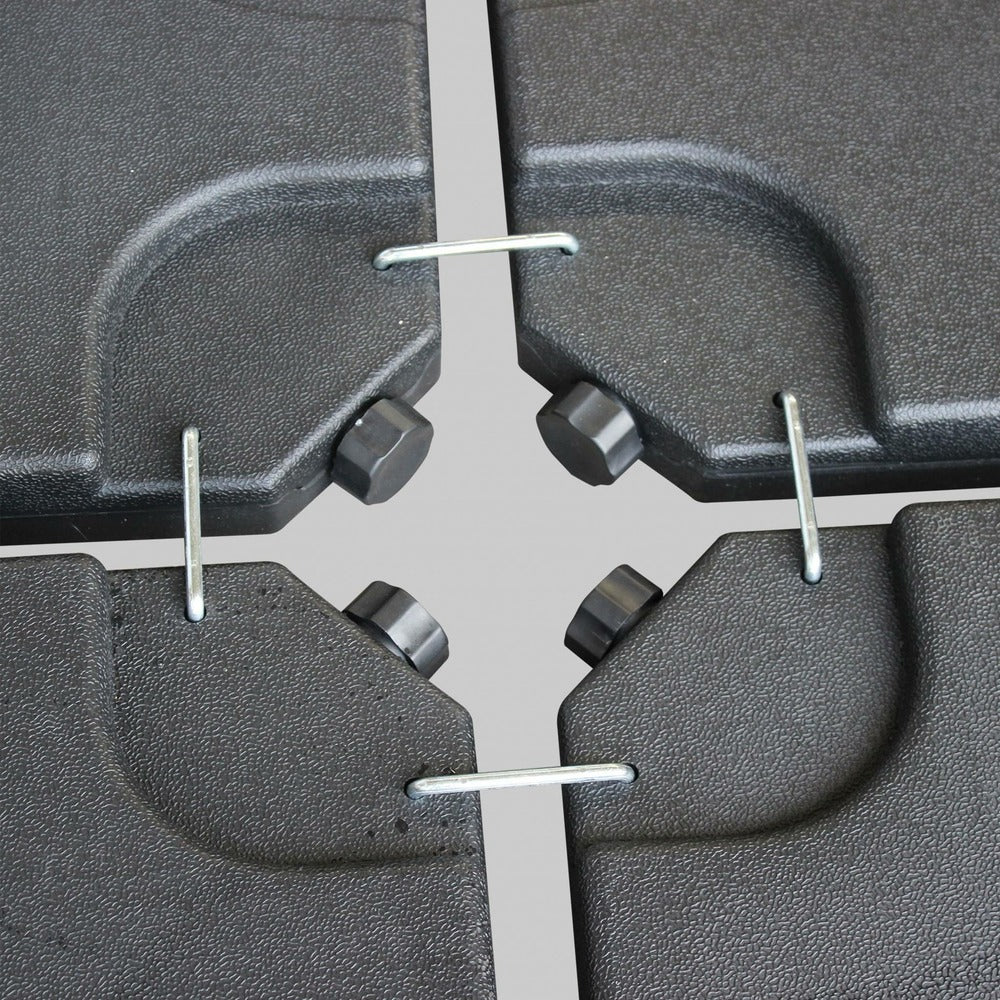  Dalle Pour Parasol à Lester - 50x50cm - 16 Kgs Une Fois Remplie - Pieds. Socle Poids Pour Fixer Votre Parasol