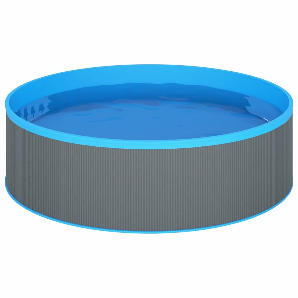 VIDAXL Piscine Avec écumoire Suspendue Et Pompe 350x90 Cm Gris