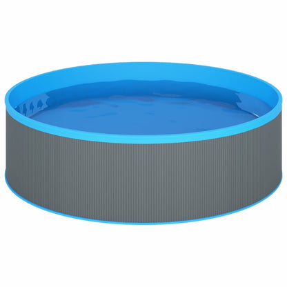 VIDAXL Piscine Avec écumoire Suspendue Et Pompe 350x90 Cm Gris