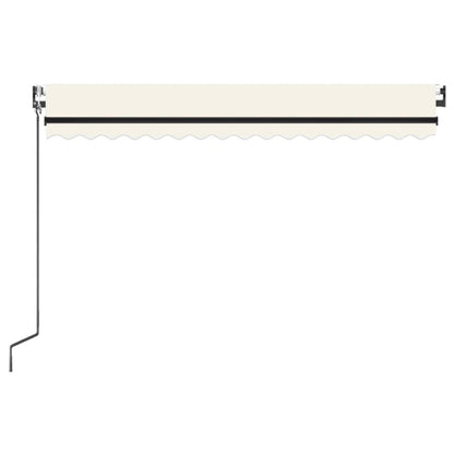 VIDAXL Auvent Rétractable Automatique 450x300 Cm Crème