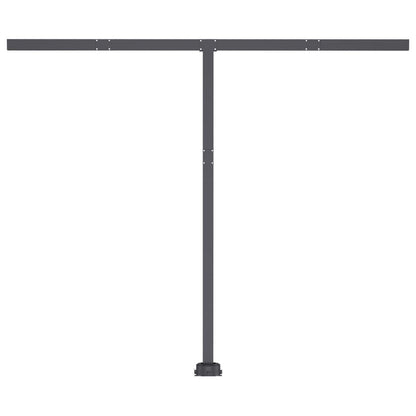 VIDAXL Auvent Automatique Capteur De Vent/led 350x250cm Jaune Et Blanc
