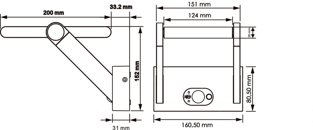  Applique Solaire Milano - Veille & Détection - Blanc Chaud 3000°k 170lm - Faisceau 120° - Bf Light