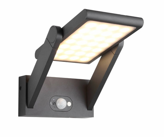  Applique Solaire Milano - Veille & Détection - Blanc Chaud 3000°k 170lm - Faisceau 120° - Bf Light
