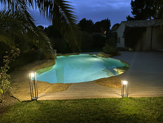  Borne Solaire 80cm Gamme Roma - Blanc Chaud 3000°k 300lm - Faisceau 120° - Bf Light