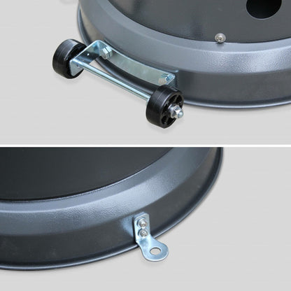  Chauffage D'extérieur Gaz 12.5kw - Finland - Parasol Chauffant Gris Réglable. Porte En Façade. Roulettes Et Housse