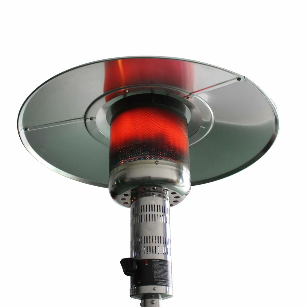  Chauffage D'extérieur Gaz 12.5kw - Finland - Parasol Chauffant En Acier Inoxydable. Réglable. Porte En Façade. Roulettes Et Housse
