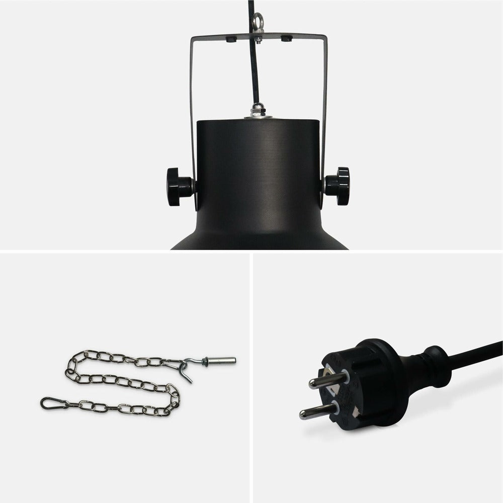  Parasol Chauffant électrique Suspendu 1500w – Lapland – Chauffage D’extérieur Type Halogène. Kit De Suspension Inclus (chaîne Et