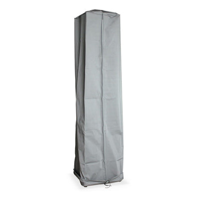  Parasol Chauffant Au Gaz Pyramide - Greenland Avec Housse De Protection Grise - Chauffage D'extérieur 11.2kw En Acier Inoxydable.
