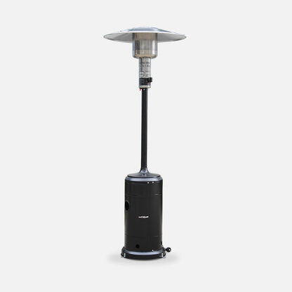  Chauffage D'extérieur Gaz 12.5kw - Finland - Parasol Chauffant Noir. Réglable. Porte En Façade Et Roulettes