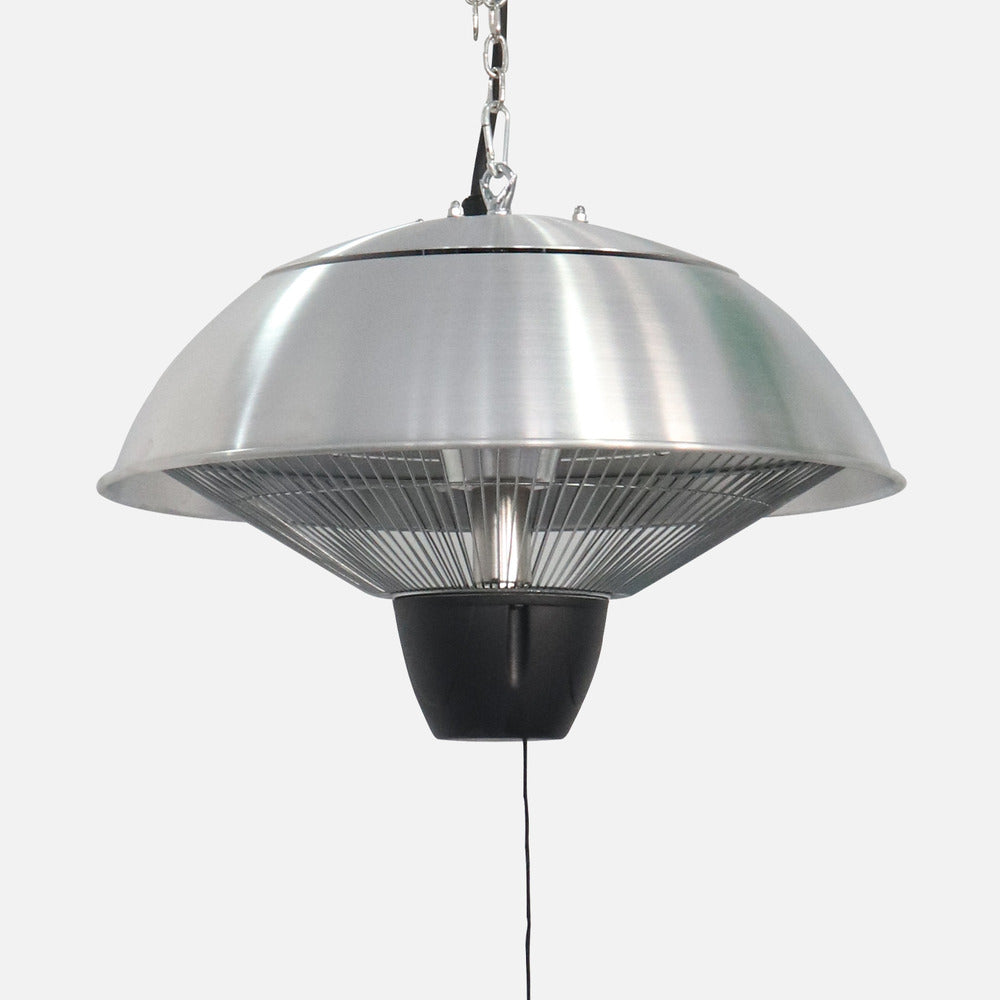  Parasol Chauffant électrique Suspendu 1500w – Oslo – Chauffage D’extérieur Type Halogène. Kit De Suspension Inclus (chaîne Et