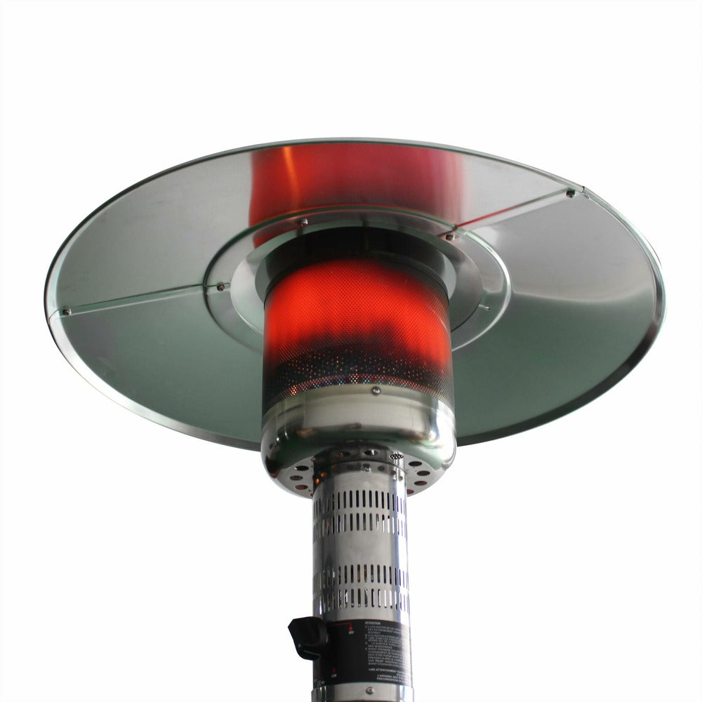  Chauffage D'extérieur Gaz 12.5kw - Finland - Parasol Chauffant En Acier Inoxydable. Réglable. Porte En Façade Et Roulettes