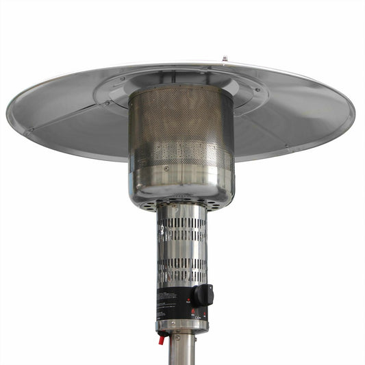  Chauffage D'extérieur Gaz 12.5kw - Finland - Parasol Chauffant En Acier Inoxydable. Réglable. Porte En Façade Et Roulettes