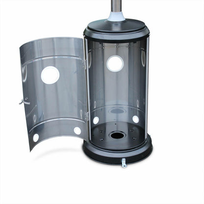  Chauffage D'extérieur Gaz 12.5kw - Finland - Parasol Chauffant En Acier Inoxydable. Réglable. Porte En Façade Et Roulettes
