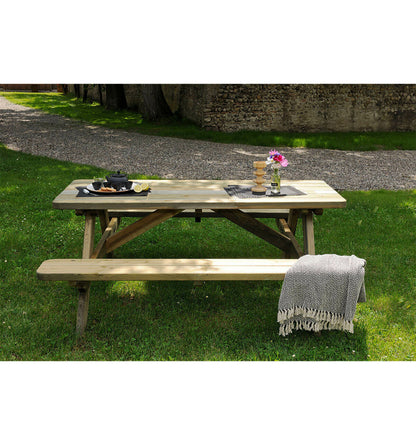  Robuste - Table Pique-nique - L. 180 Cm