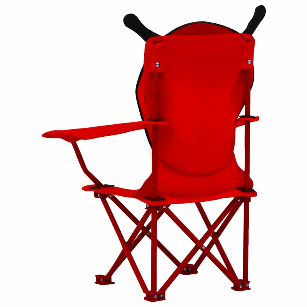 VIDAXL Chaises De Jardin Pour Enfants 2 Pcs Rouge Tissu