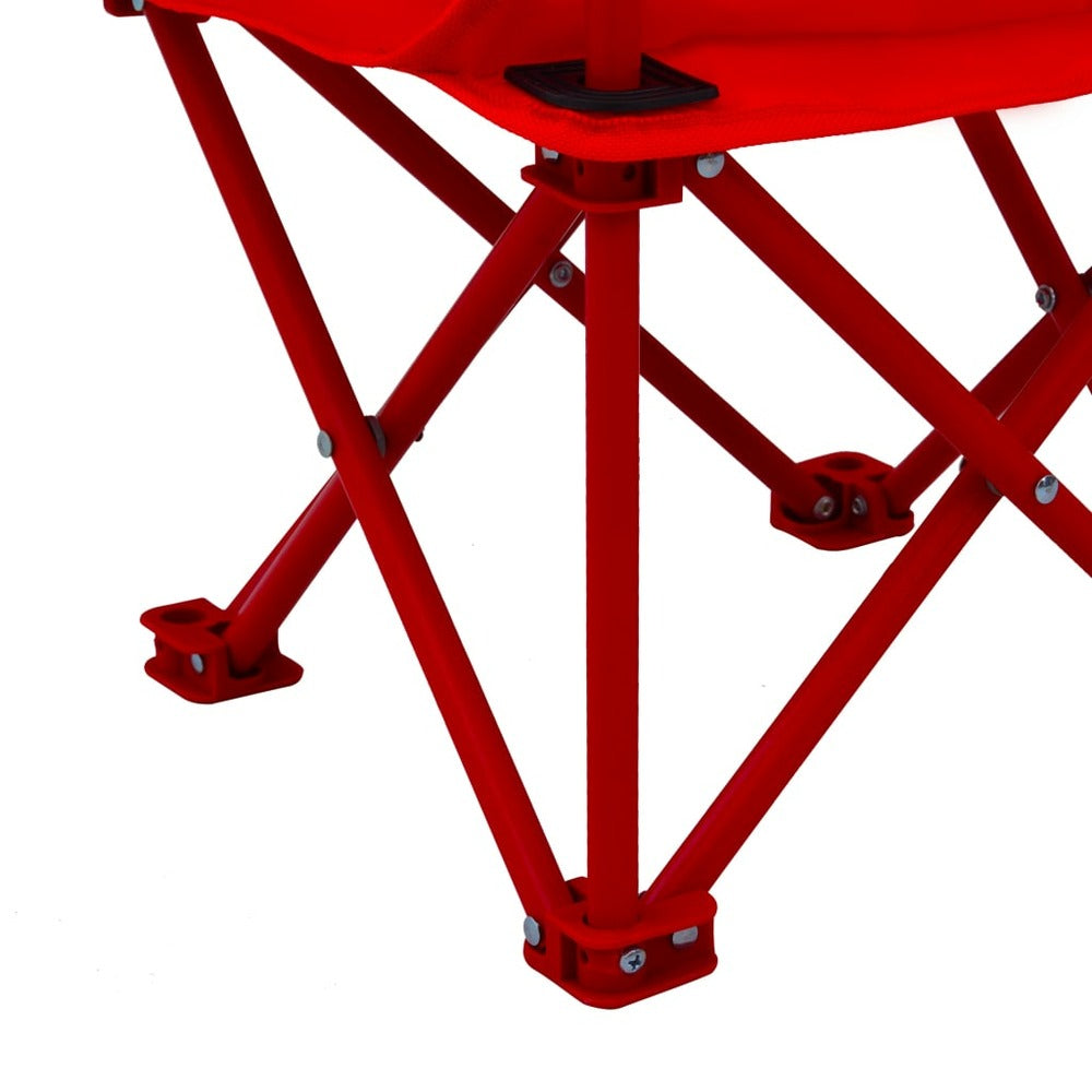 VIDAXL Chaises De Jardin Pour Enfants 2 Pcs Rouge Tissu