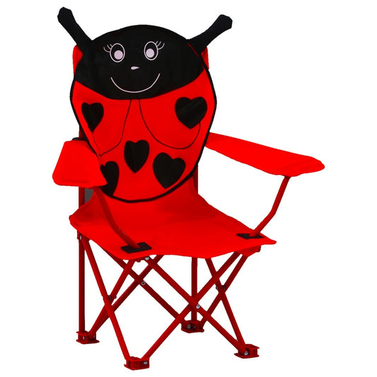 VIDAXL Chaises De Jardin Pour Enfants 2 Pcs Rouge Tissu
