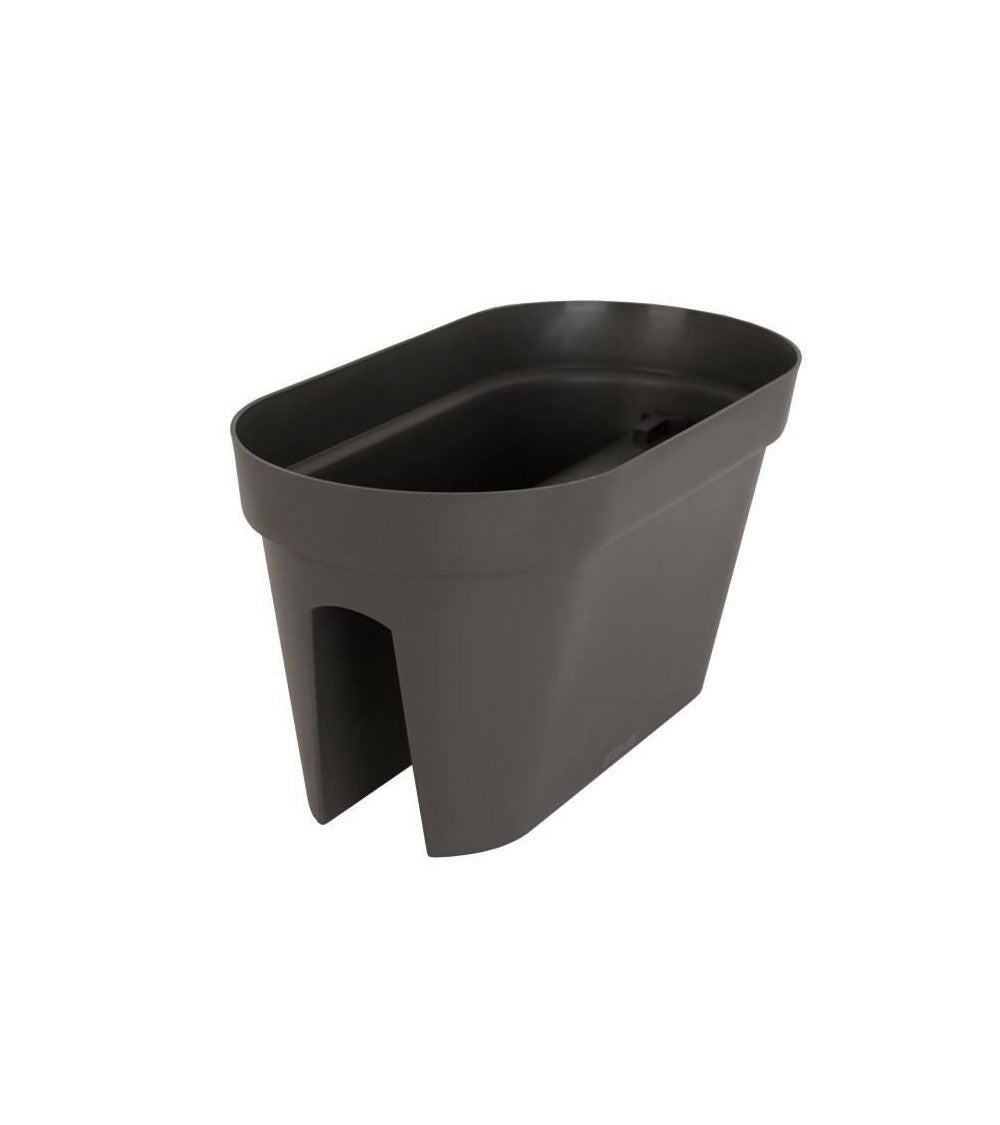  Jardiniere Pour Balcon Capri - 30 X 60 X H 30 Cm - 26,8 L - Gris Anthracite
