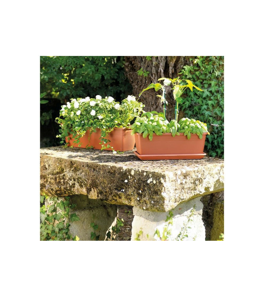  Jardiniere Day R Cotto - Coloris Terre Rouge - 50cm