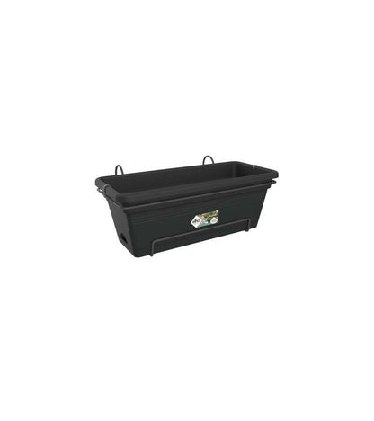 Elho Balconniere Green Basics Allin1 55 - Extérieur & Balcon - Xl - L 32,3 X W 56,4 X H 22,7 Cm - Vivre Noir
