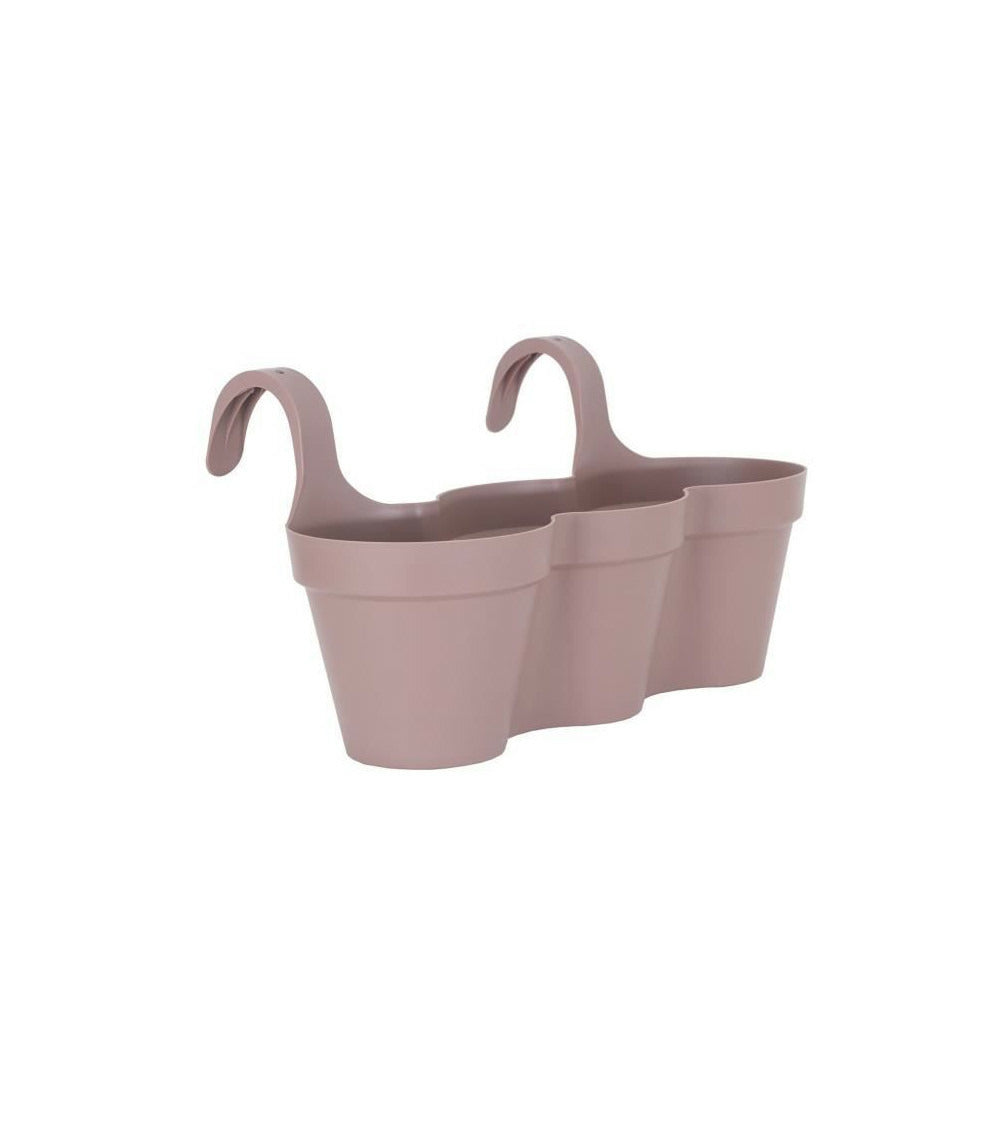  Pot De Fleurs Pour Balcon Capri Individ - 30,5 X 54 X H 28 Cm - 11 L - Gris Taupe