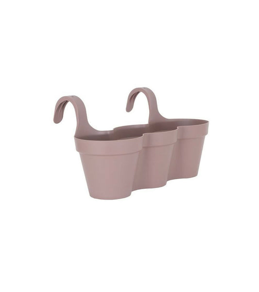  Pot De Fleurs Pour Balcon Capri Individ - 30,5 X 54 X H 28 Cm - 11 L - Gris Taupe