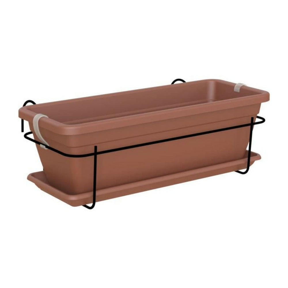  - Kit Balcon Jardiniere Venezia 50cm Terre Cuite 50 X 19,5 X H16,3 Cm - 1,14l