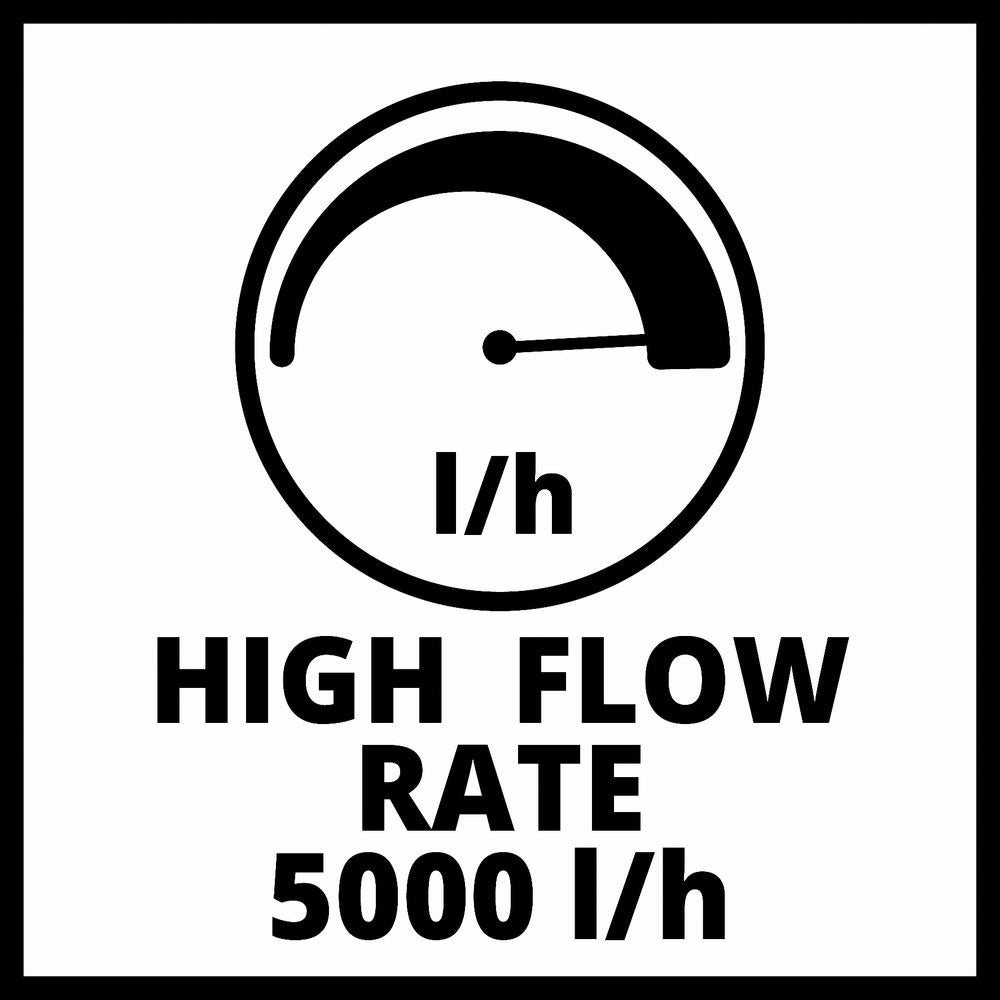 Einhell Pompe D’évacuation Eaux Claires Sans Fil Ge-sp 18 Li - Capacité 5000 L/h - Profondeur D'immersion 4 M - Sans Batterie