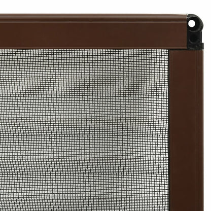 VIDAXL Moustiquaire Plissée Pour Fenêtre Aluminium Marron 60x80 Cm