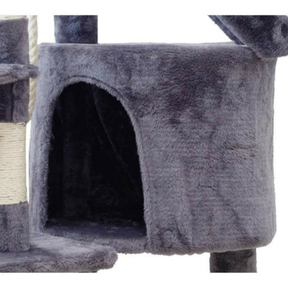  Arbre A Chat Marie - 40x55x120cm - Gris