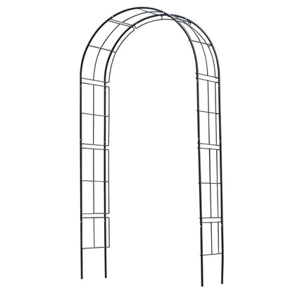 Nature Arche De Jardin Métal 229x38x113 Cm Noir