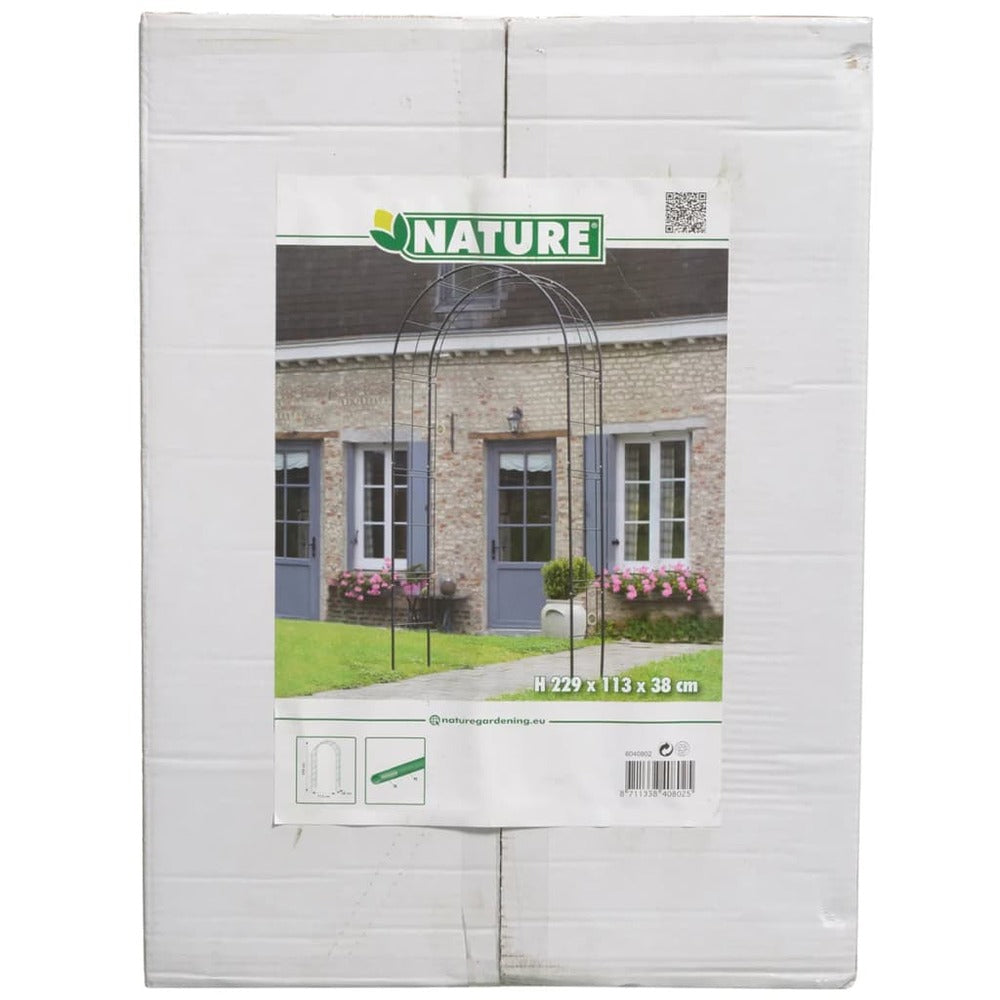 Nature Arche De Jardin Métal 229x38x113 Cm Noir