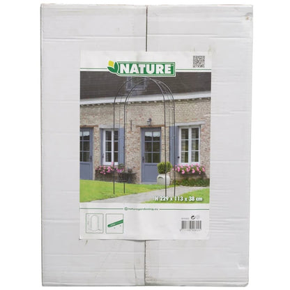 Nature Arche De Jardin Métal 229x38x113 Cm Noir