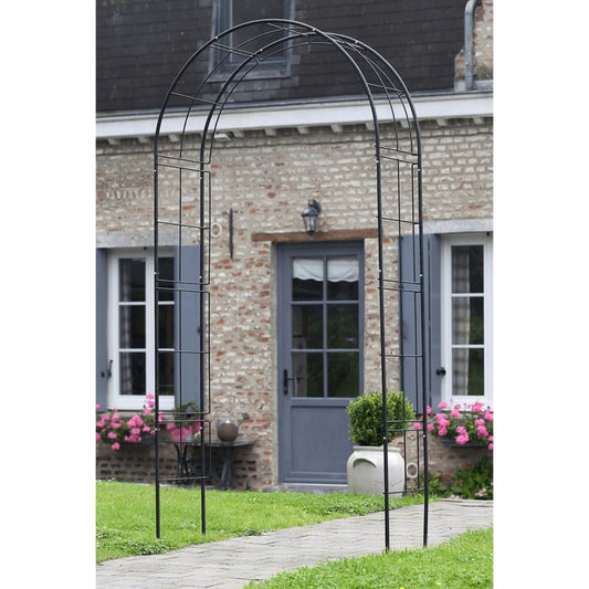Nature Arche De Jardin Métal 229x38x113 Cm Noir