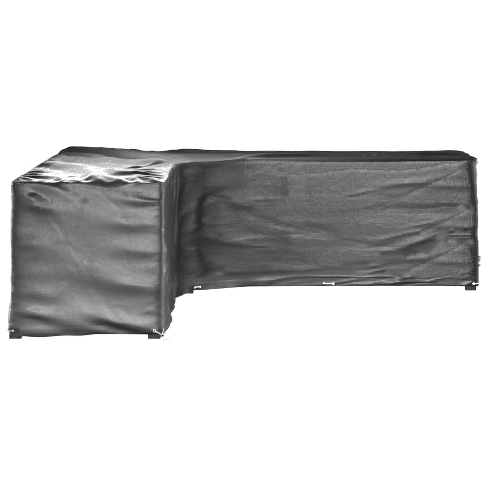 VIDAXL Housses De Salon De Jardin En Forme De L 2 Pcs 20 œillets