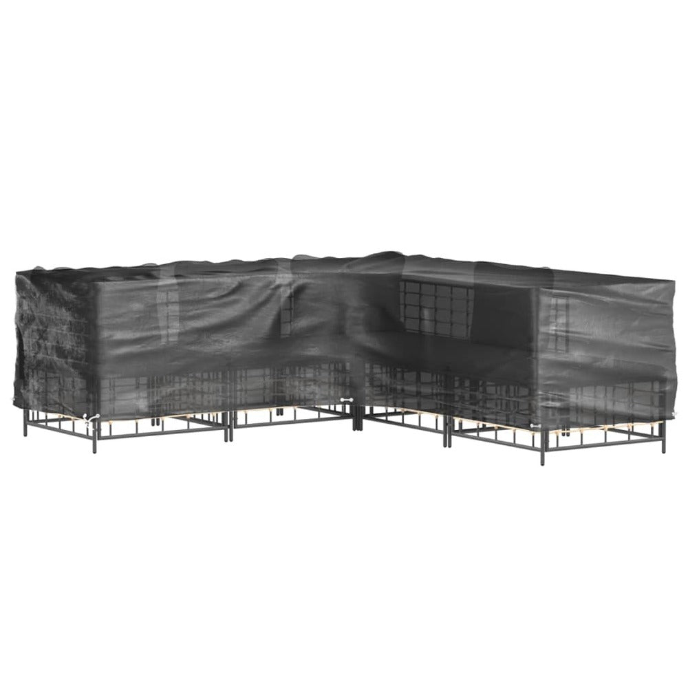 VIDAXL Housses De Salon De Jardin En Forme De L 2 Pcs 16 œillets