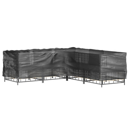 VIDAXL Housses De Salon De Jardin En Forme De L 2 Pcs 16 œillets
