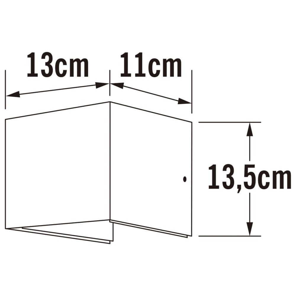 Konstsmide Applique à Led Cremona 2x3w 11x13x13,5 Cm