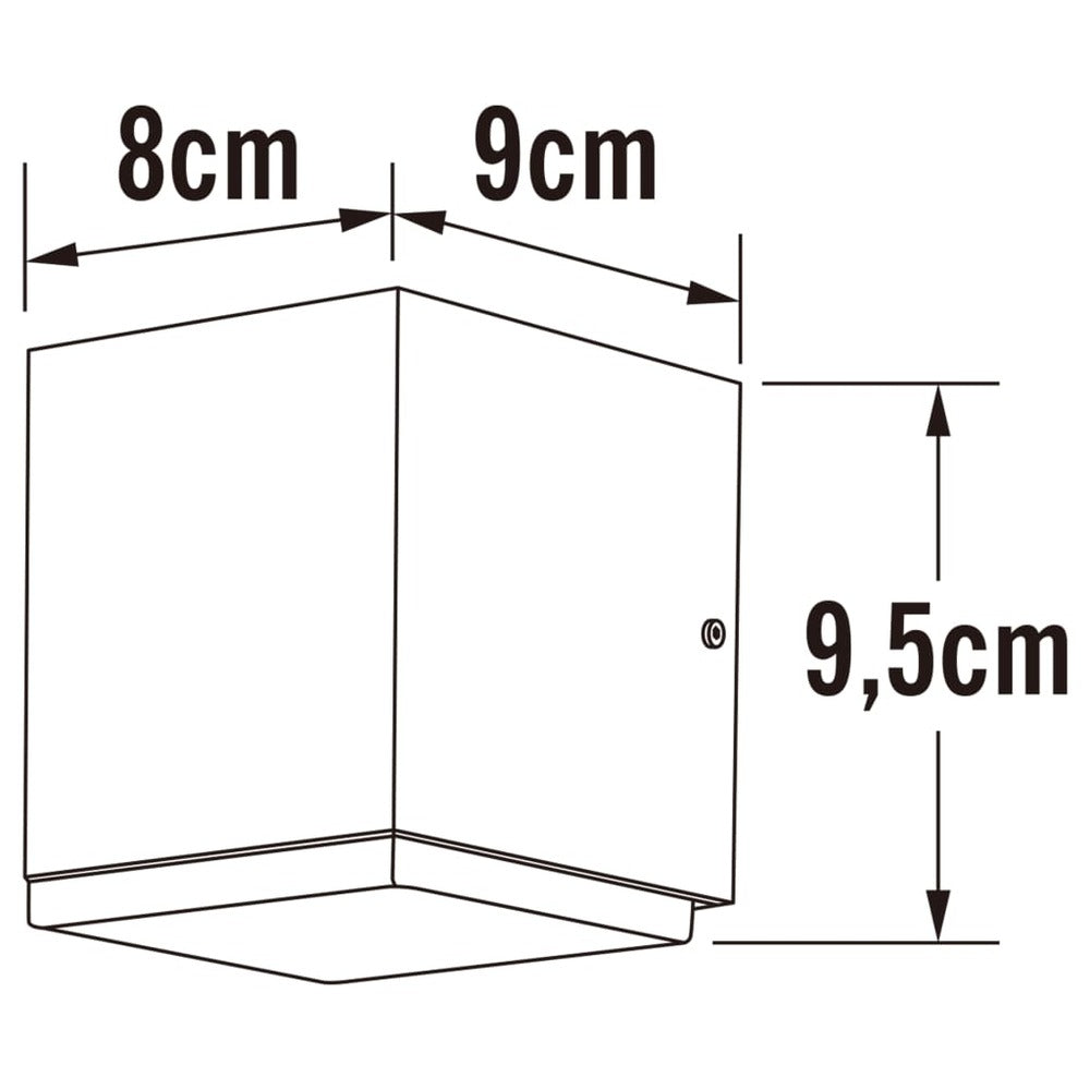Konstsmide Applique à Led Monza 1x6w Gris Foncé