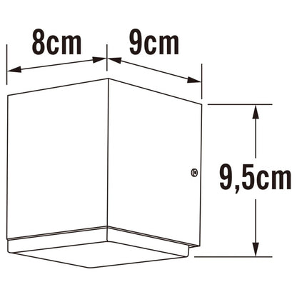Konstsmide Applique à Led Monza 1x6w Gris Foncé