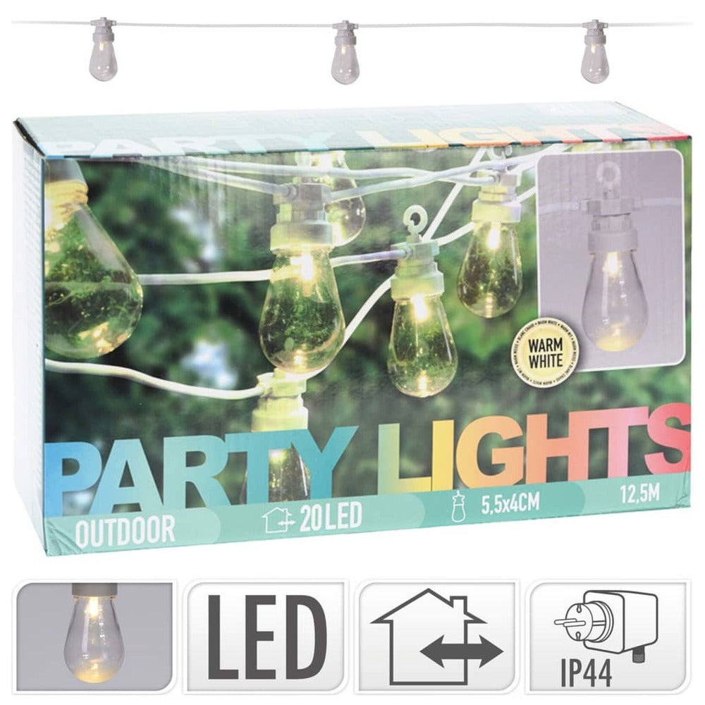 Progarden Ensemble D'éclairage à Led De Fête 20 Ampoules 12 V