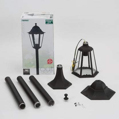 Smartwares Lampadaire De Jardin 60 W Noir 175 Cm Clas5000.035