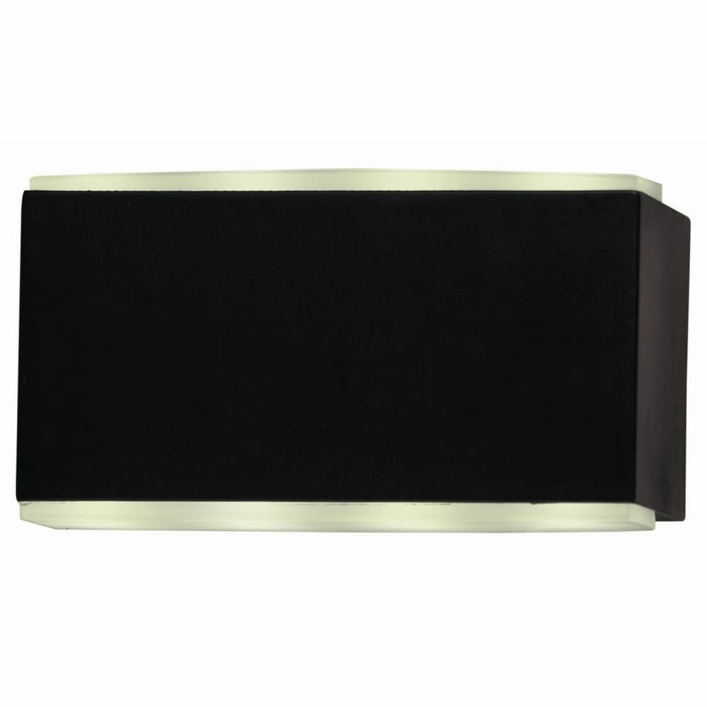 LuxForm Applique à Led De Jardin Cube Noir