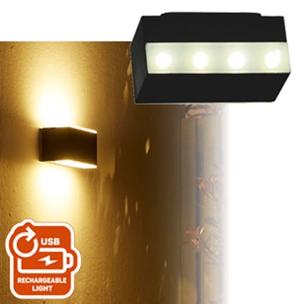 LuxForm Applique à Led De Jardin Cube Noir
