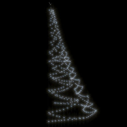 VIDAXL Arbre Mural Avec Crochet Métallique 720 Led Blanc Froid 5 M