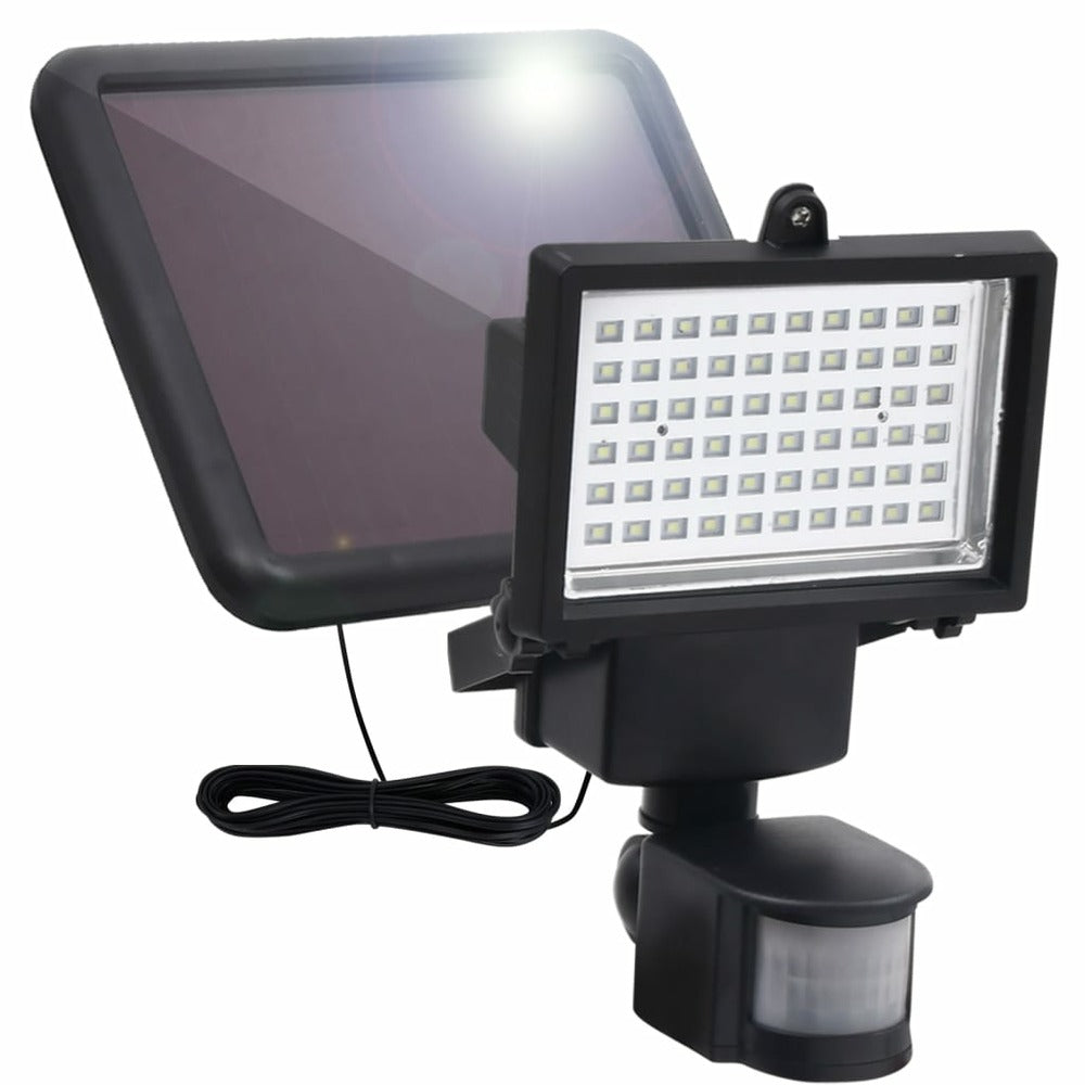 VIDAXL Projecteur à Led Solaire De Jardin Avec Capteur Noir