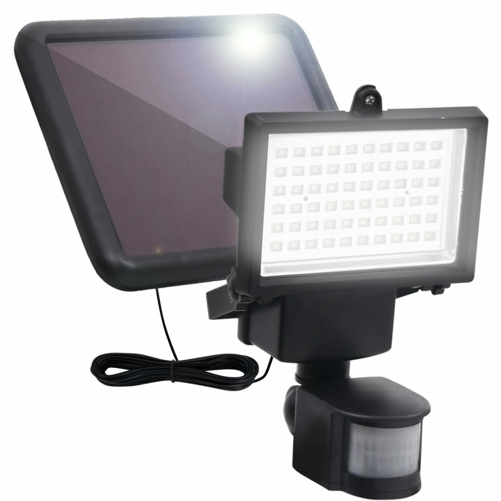 VIDAXL Projecteur à Led Solaire De Jardin Avec Capteur Noir