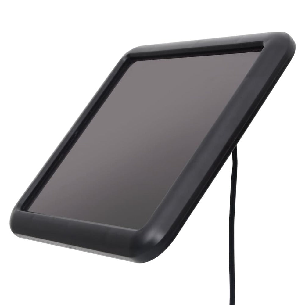 VIDAXL Projecteur à Led Solaire De Jardin Avec Capteur Noir